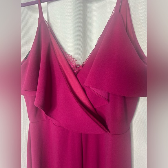 NWOT Fashionnova Magenta Jumpsuit - Picture 7 of 9